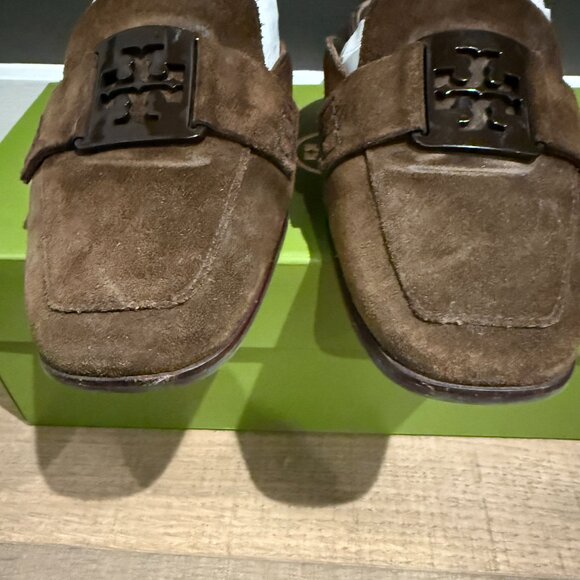 EUC | Tory Burch | Suede Chocolate Brown Mules | $100 - Picture 5 of 8